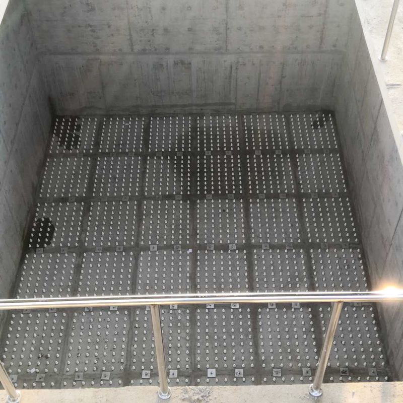 Filterfloor with filternozzles